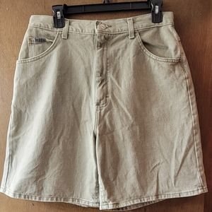 COPY - Lee sage green denim shorts